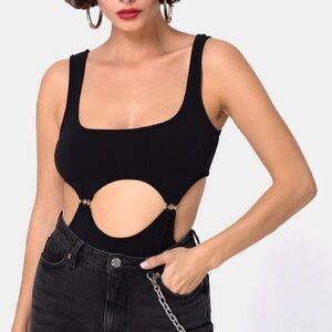 Motel rocks black belaz bodysuit black
